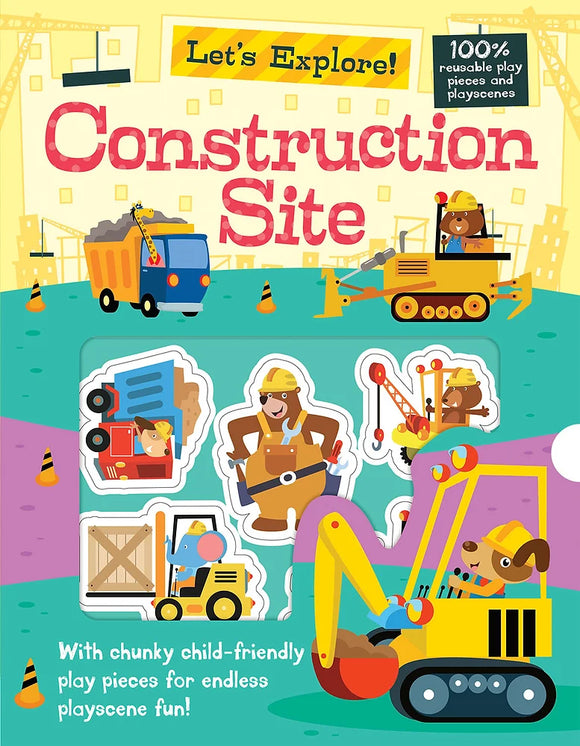 Let's Explore the Construction Site Playscene Book