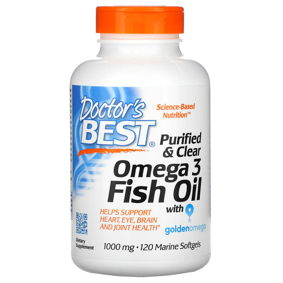 Doctor's - Best Purified & Clear Omega 3 Fish Oil (120 Softgels)