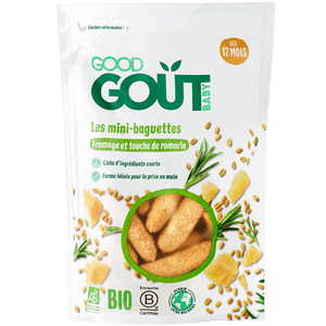 Good Gout - Mini Baguettes with Cheese and Rosemary 70g (10mos)
