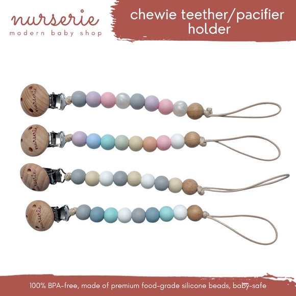 Nurserie - Chewie 2-in-1 Teether/Pacifier Holder