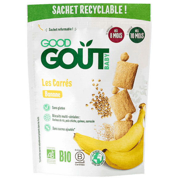 Good Gout Organic Banana Squares 50g (8mos)