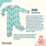 Bear the Label - Zoe Long Sleeved Romper Sleepsuit