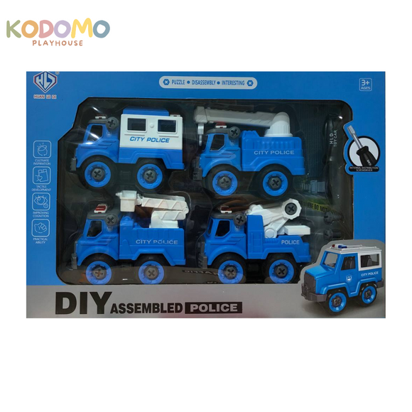 Kodomo Playhouse - DIY Policemen Vehicle Set