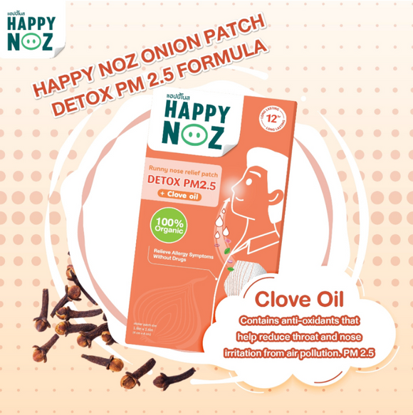 Happy Noz Adults Organic Onion Sticker  (Detox PM2.5)