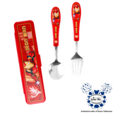 Dish Me Disney Tableware - Marvel Nordic Kids Stainless Spoon & Fork Set with Case