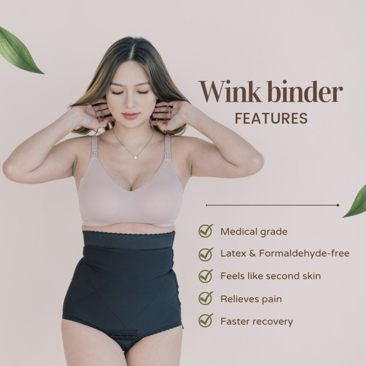 Authentic Wink Medical Grade Postpartum Slimming Binder (BEST SELLER)