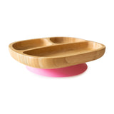 Ecorascals Bamboo Suction Plate for Toddlers - Three sections plate