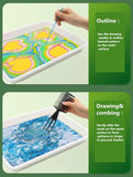 Superdots Marbling Paint Kit Water Based Painting - 12 pigments