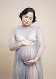 Blooming Wisdom Maternity Tulle Dress