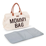 CHILDHOME MOMMY BAG NURSERY BAG - OFF WHITE BLACK