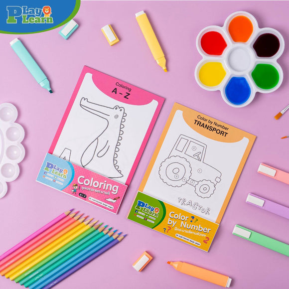 Play Plearn Kid Coloring Pad Set (2 years old and up)