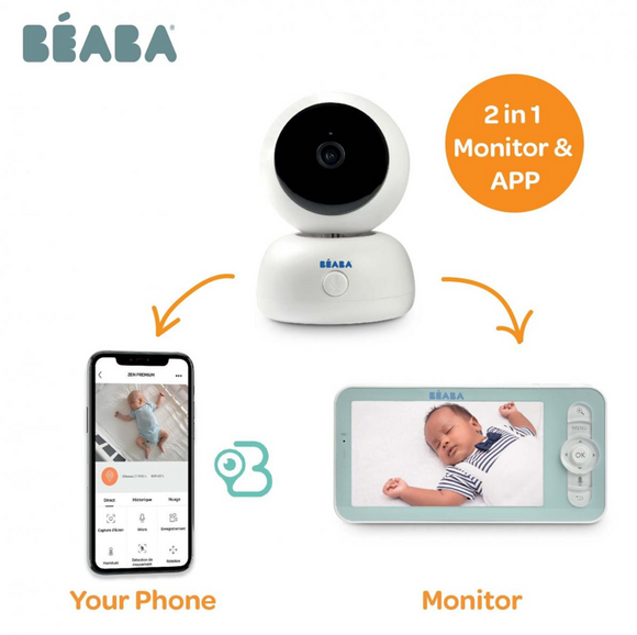 Beaba Zen Premium Baby Video Monitor (BS Plug + USB)