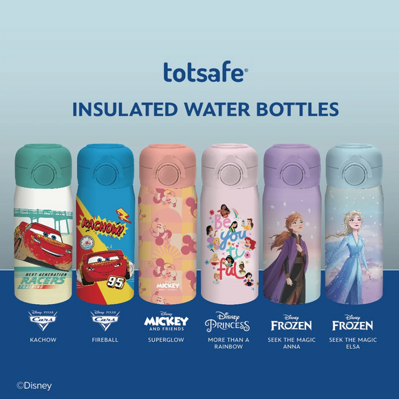 Totsafe Disney Kids Double Wall Stainless Steel Insulated Sippy Bottle