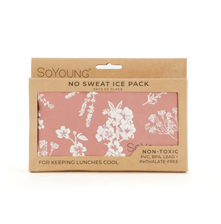 SoYoung Sweat-proof Ice Pack - Muted Clay White Field Flowers