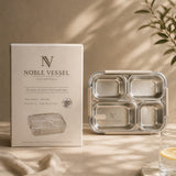 Noble Vessel Premium Stainless Steel Lunch Box - Nourish Quad (Off White)