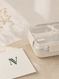 Noble Vessel Premium Stainless Steel Lunch Box - Nourish Trio (Off White)