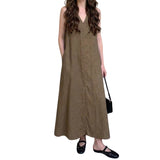 Artse Mnl V-Neck Sleeveless Dress