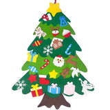 The Kiddie Concept DIY Felt Christmas Tree Set with LED String Lights