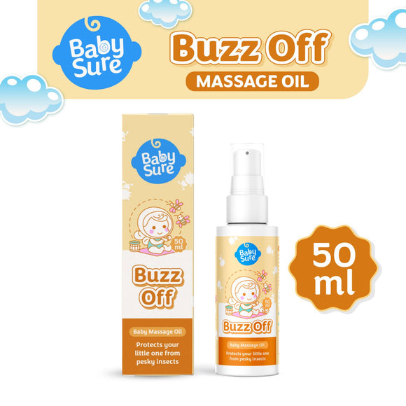 Baby Sure Massage Oil - Buzz Off 50ml