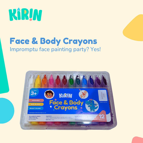 Kirin Face and Body Crayon 12s (Face Paint)