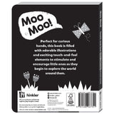 Hinkler Explore High Contrast Moo Moo! Touch and Feel Board Book