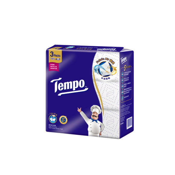 Tempo Softpack Kitchen Towel Pack of 3