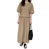 Artse Mnl Knitted Batwig Skirt Set