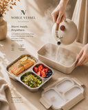 Noble Vessel Premium Stainless Steel Lunch Box - Nourish Trio (Off White)