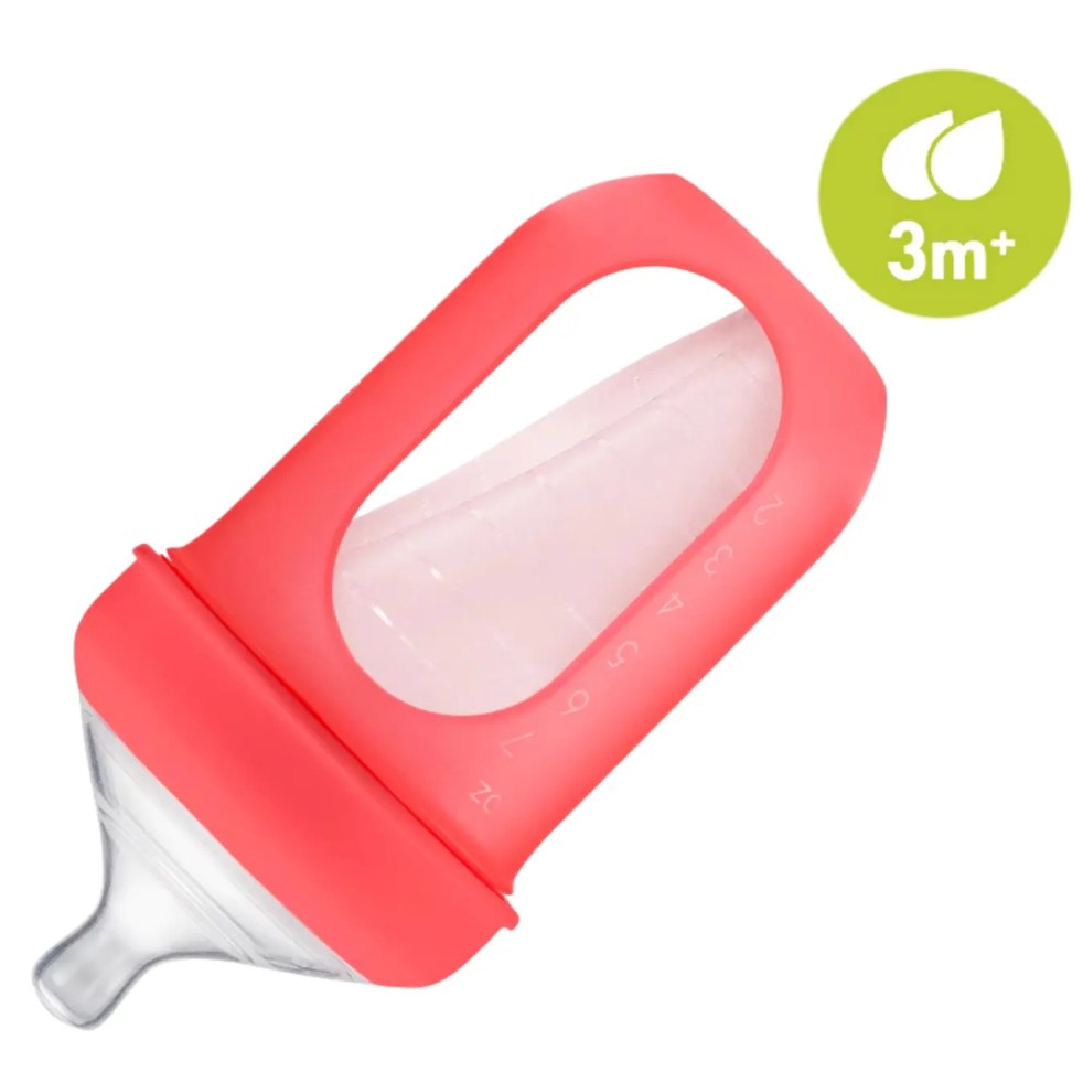 Boon Nursh Silicone Baby Feeding Bottle (with Pouch) 8oz – Urban ...