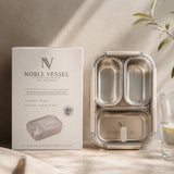 Noble Vessel Premium Stainless Steel Lunch Box - Nourish Trio (Off White)