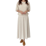 Artse Mnl Knitted Batwig Skirt Set