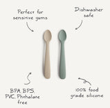 Mushie Silicone Feeding Spoons 2-Pack