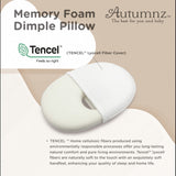 Autumnz Newborn Memory Foam Dimple Pillow with Tencel Cover