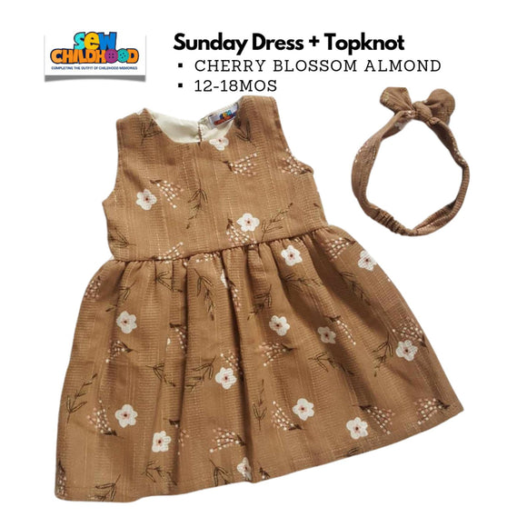 Sew Childhood - Sunday Dress + TopKnot (2yrs Old )