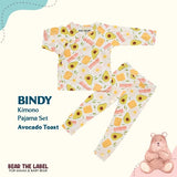 Bear The Label - Bindy Print Baby Bamboo Kimono Pajama Set