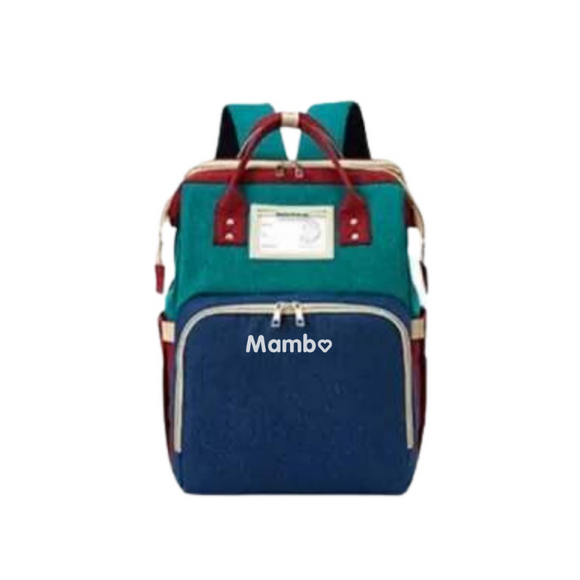 Mambo 2 in 1 Crib and Diaper Bag Multicolor