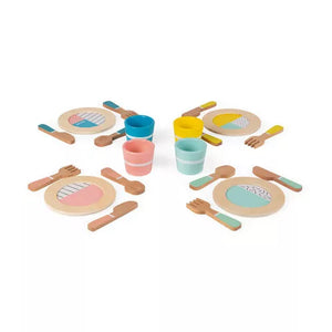 Janod - Wooden Dinnerware Set