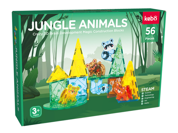 Kebo Jungle Animals (56pcs)