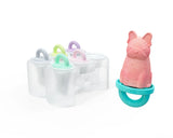 Melii 6 Piece Animal Ice Pops with Tray