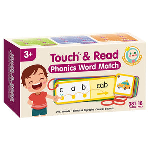 Playdate Smart Readers Collection: Touch and Read - Phonics Word Match (3 Boxes)