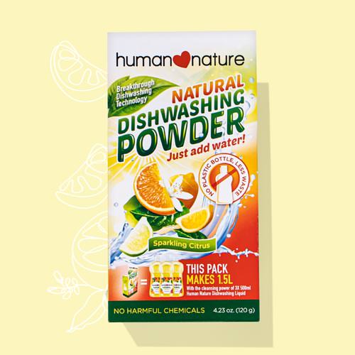 Human Nature Natural Dishwashing Powder - Sparkling Citrus