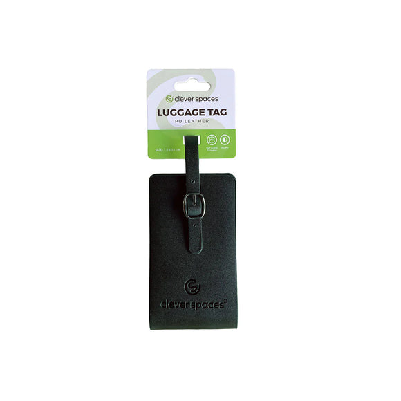 Clever Spaces PU Leather Luggage Tag