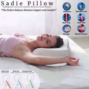 Sadie Pillow (Orthopedic Cervical Contour Memory Foam Pillow)