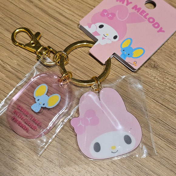 Danrio Original My Melody Face Keychain