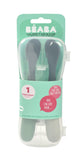 BEABA 1ST-AGE SILICONE SPOONS SET TWO-TONE - CASED