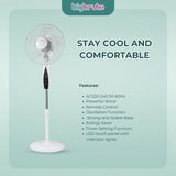 Big Brute 16" Smart Digital Stand Fan With Remote 20% OFF
