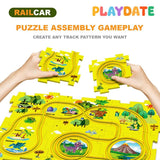 Playdate Rail Car Puzzle Series- Full Set