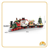 Kiddora - Christmas Train Building Blocks Set