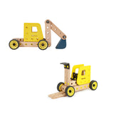 Anko Wooden Forklift and Digger Build Set