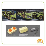 Kiddora - Green LR Supercar Bricks with RC